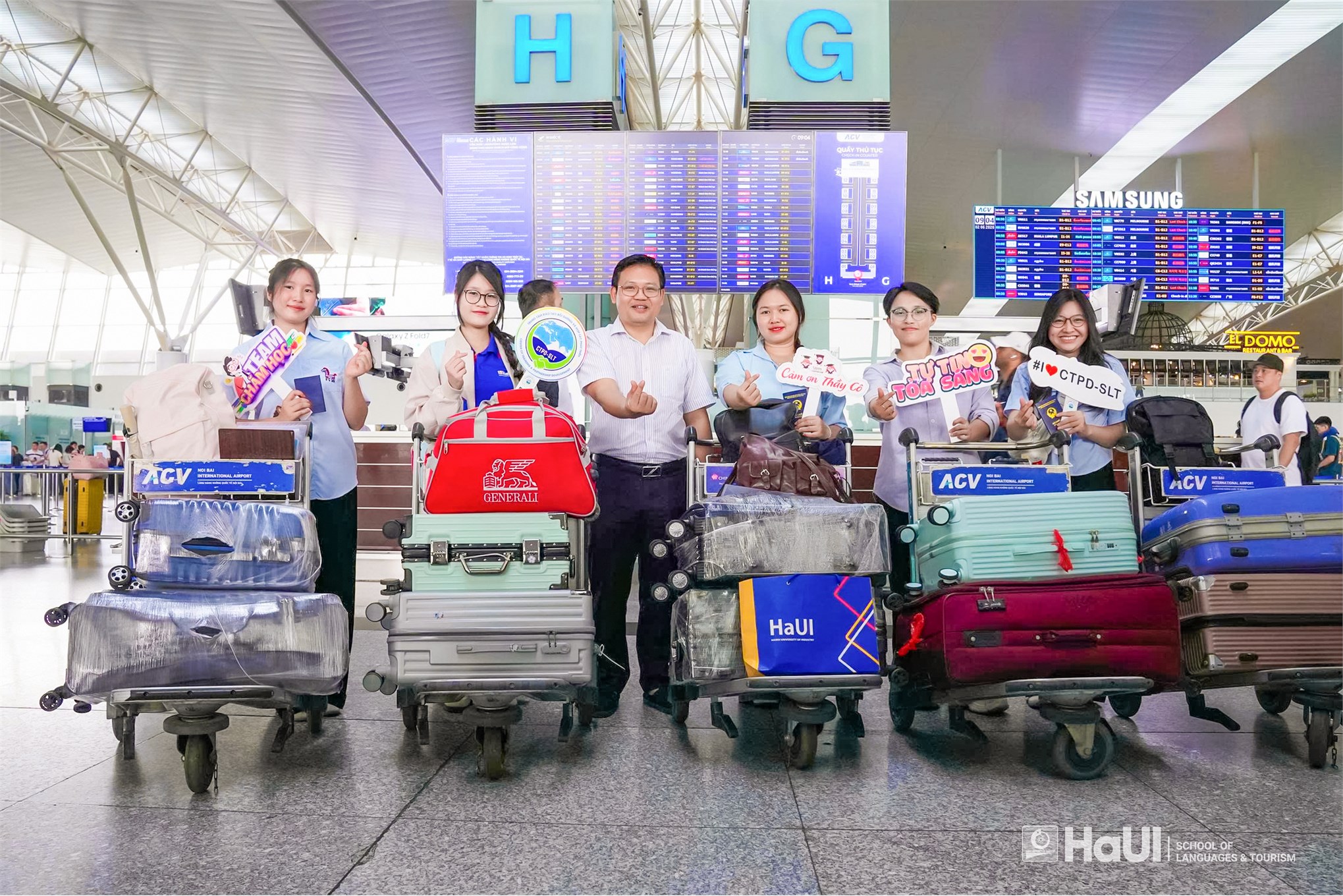Sinh viên Trường Ngoại ngữ – Du lịch, Đại học Công nghiệp Hà Nội lên đường thực tập doanh nghiệp tại Đài Loan, Trung Quốc