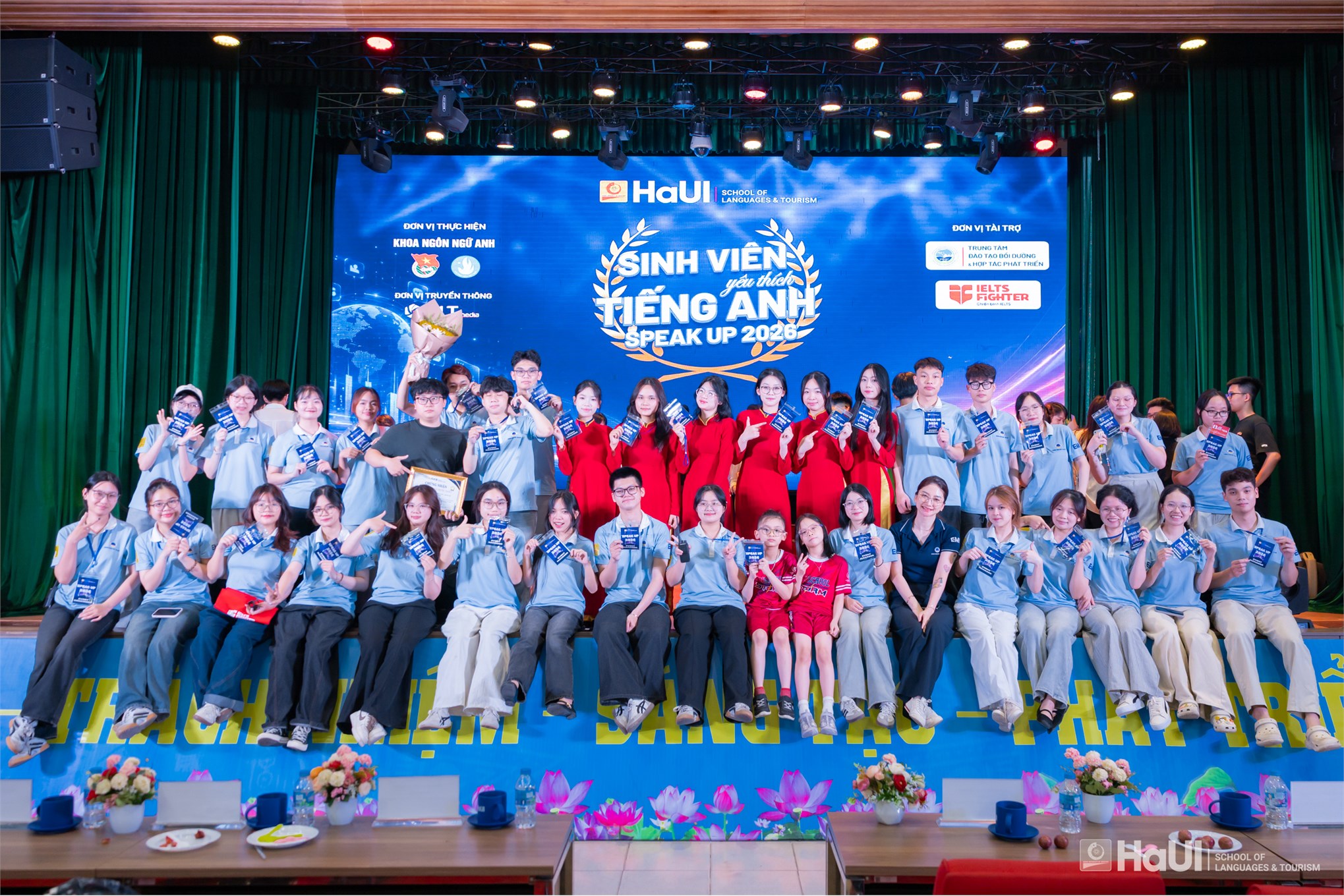 Chung kết Speak Up 2026: Lan tỏa tinh thần học tiếng Anh trong sinh viên Đại học Công nghiệp Hà Nội