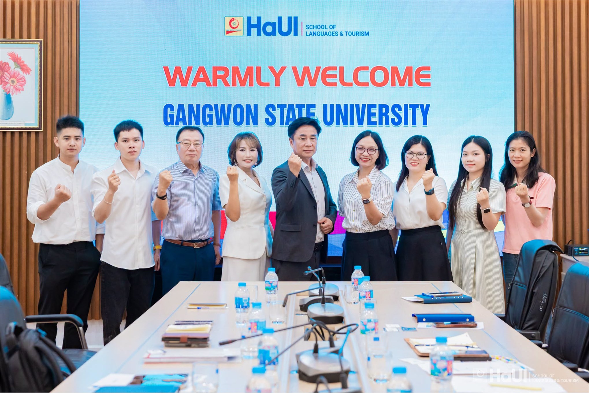 Trường Ngoại ngữ - Du lịch tiếp đón đại diện Trường Đại học tỉnh Gangwon, Hàn Quốc