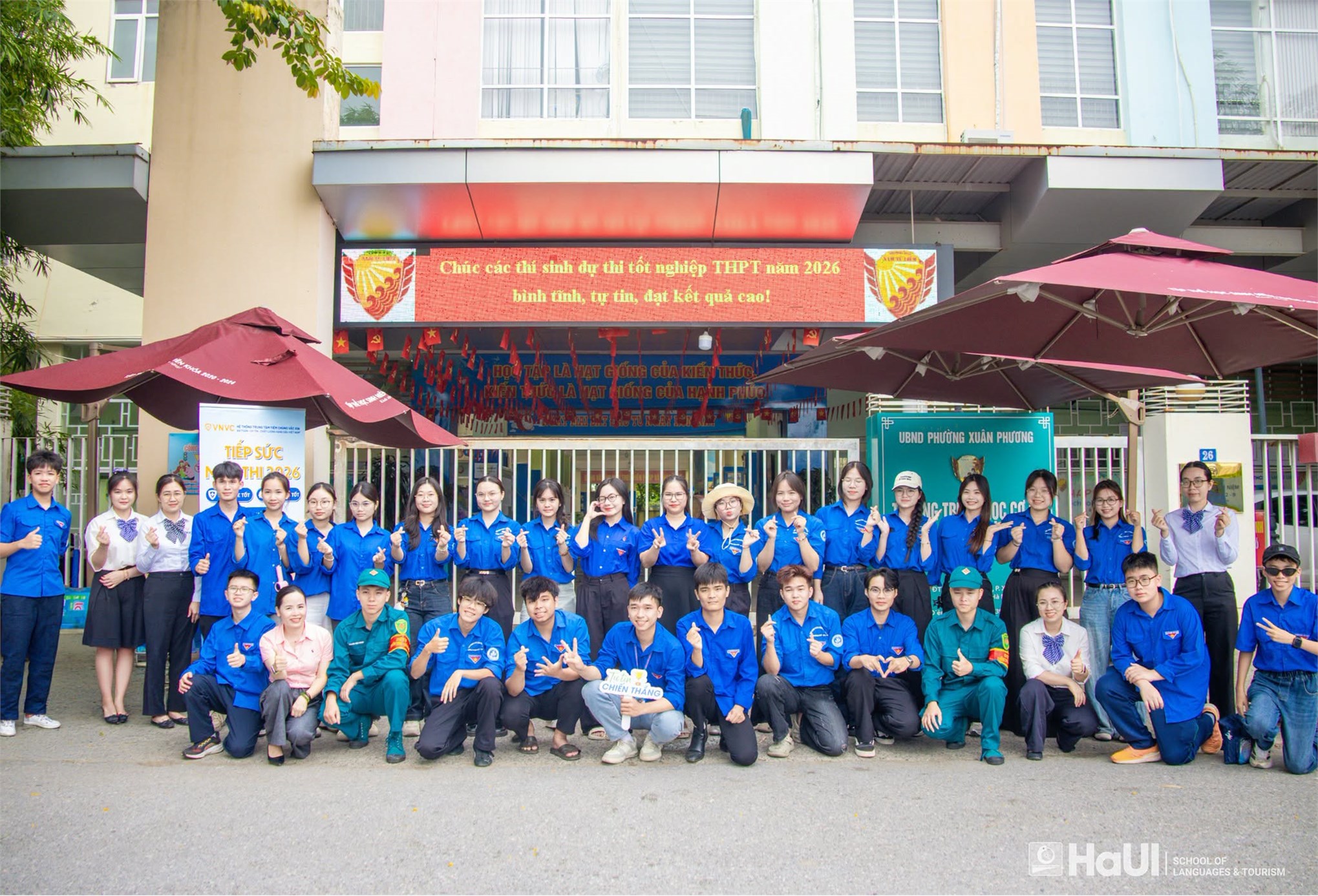Tuổi trẻ Trường Ngoại ngữ - Du lịch đồng hành cùng thí sinh trong kỳ thi tốt nghiệp THPT năm 2026