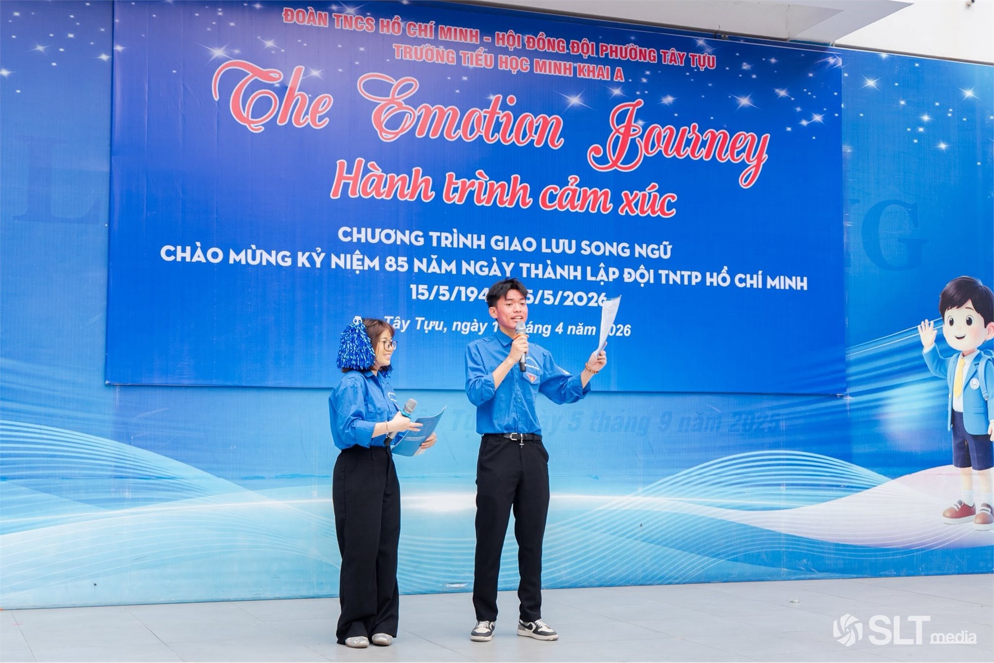 Tuổi trẻ Trường Ngoại ngữ - Du lịch lan tỏa tinh thần học ngoại ngữ tới học sinh các trường tại Phường Tây Tựu, Thành phố Hà Nội