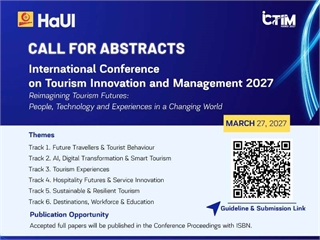 Call for Abstracts: International Conference on Tourism Innovation and Management – ICTIM 2027