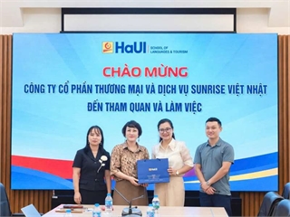 Khoa Ngôn ngữ Nhật Bản tăng cường kết nối với Sunrise Việt Nhật