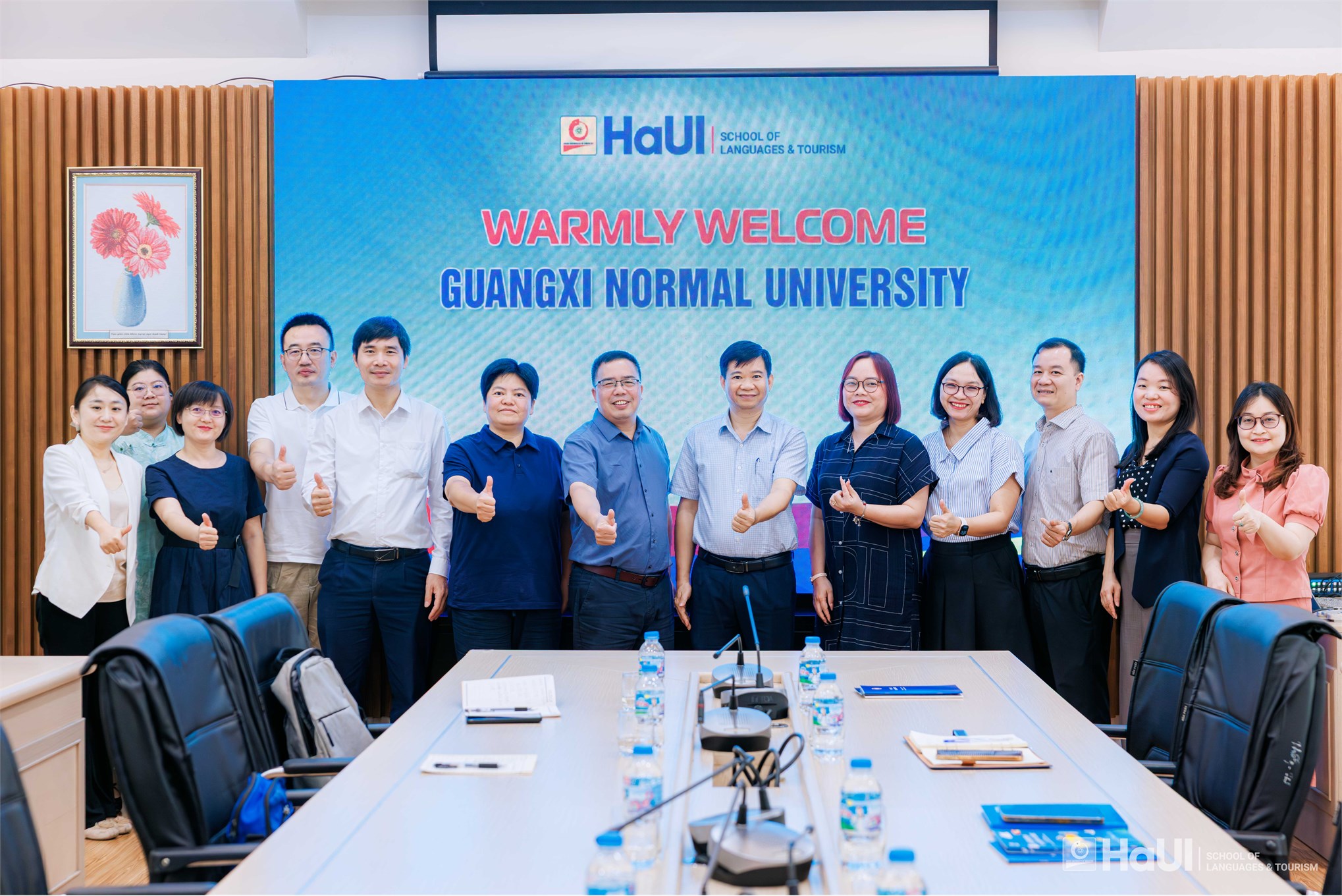 Trường Ngoại ngữ - Du lịch mở rộng hợp tác với Đại học Sư phạm Quảng Tây, Trung Quốc